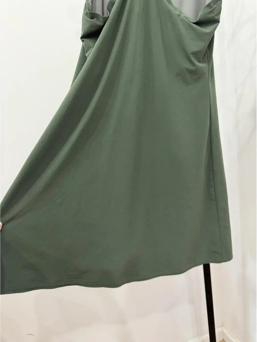 Outdoor Voices Dark Green Athletic Tank Dress with Built-In Lined Support - Picture 10 of 11